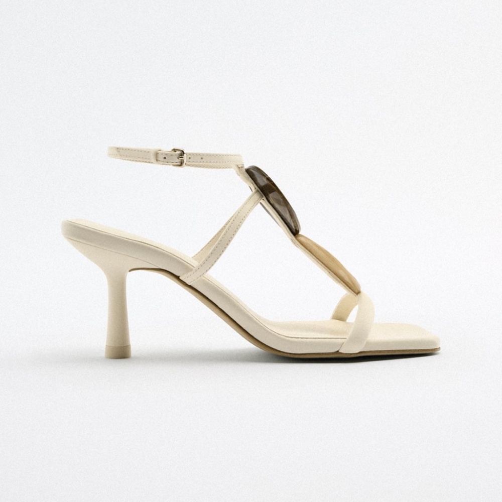 Zara mid-height heel sandals - Picture 4 of 10